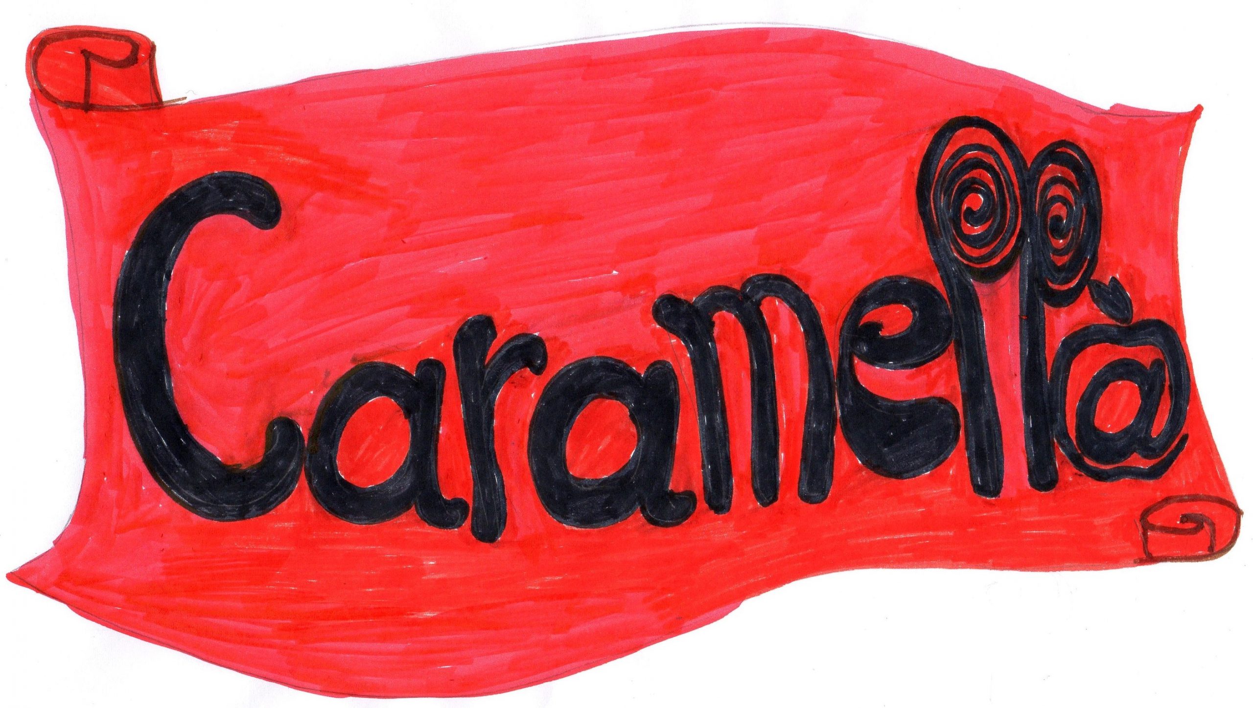 Bozzetto primo logo Marchio gioielli Italiani Caramella anno 2011