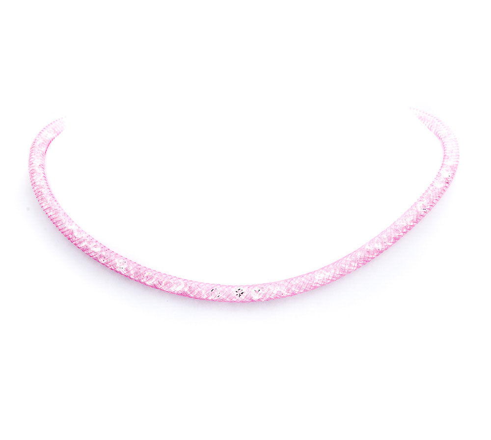 Vari Colori e Misure Bracciale CARAMELLA con Cristalli ROSA e Argento 925